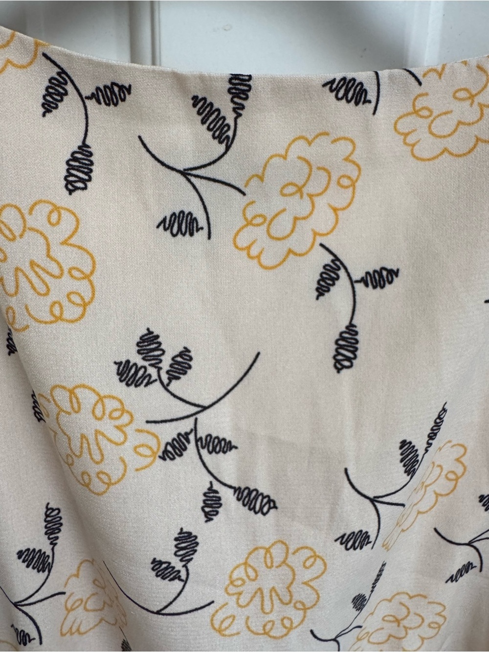 JessaKae Cream Floral Midi Dress with Puff Sleeves - Picture 8 of 8